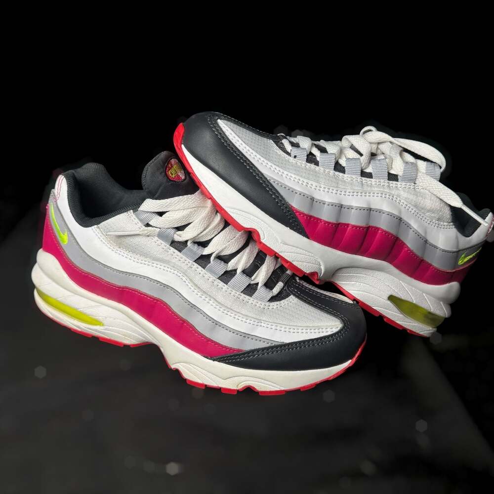 Nike Air Max 95 GS 'Rush Pink Volt' Anthracite/Wolf